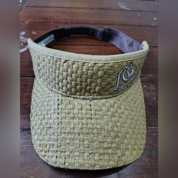 Woven Quicksilver Straw Visor - Picture 1 of 10
